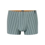 Schiesser Long Life Soft Boxershorts 183146 mineral green striped for men - 1 piece