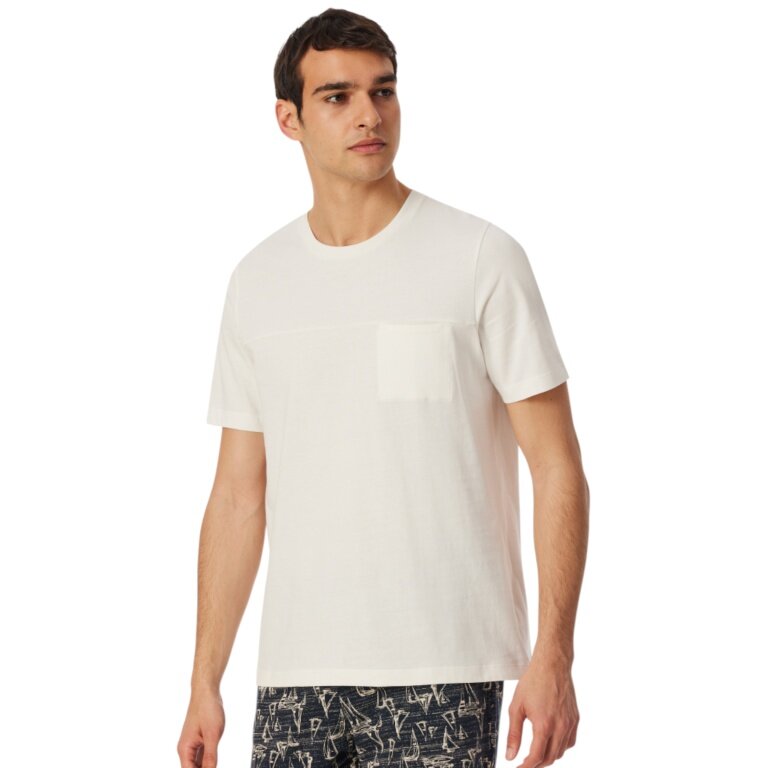Schiesser Leisure T-shirt Mix+Relax (100% Cotton) white Men's