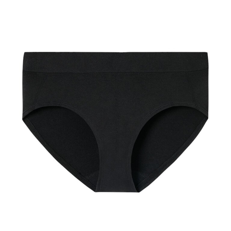 Schiesser Underwear Panty-Slip Casual Seamless Black Ladies - 1 Piece
