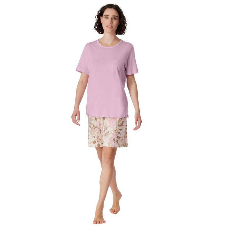Schiesser Underwear Pyjamas Comfort Nightwear Short - Pink Ladies