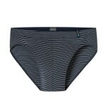 Schiesser Underwear Slip Long Life Soft Supermini Striped Night Blue Men's - 1 Piece