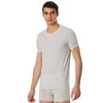 Schiesser T-shirt Revival Lorenz Short Sleeve Underwear Light Grey Men