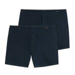 Schiesser Underwear Boxer Shorts Multipack Jersey Dark Blue Men's - 2 Pieces