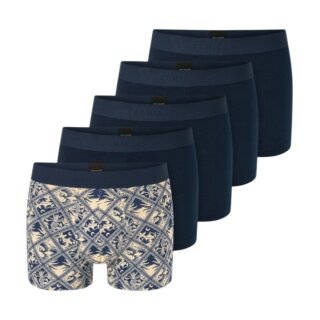 Schiesser Underwear Boxer Shorts 95/5 Organic Cotton Woven Elastic Waistband Multicoloured Assorted Men's - 5 Pieces