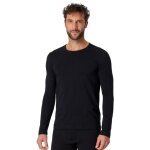 Schiesser Underwear Long Sleeve Shirt Organic Cotton Round Neck 95/5 - black Men's
