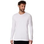Schiesser Underwear Long Sleeve Shirt Organic Cotton Round Neck 95/5 - white Men's