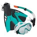 Schildkröt Snorkel Set Cayman Adults - Silicone Diving Goggles, Silicone Snorkel and Adjustable Fins - 1 Set