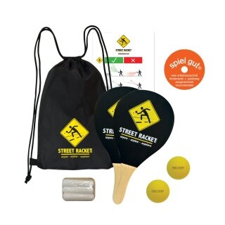 Street Racket (2x rackets, 2x balls, 3x chalk) - 1 set