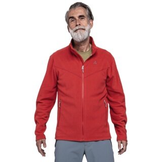 Schöffel Fleece Jacket Hiking Style Qutang MNS (warm, functional recycled polyester) red men's