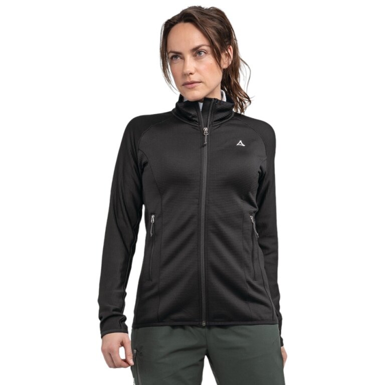 Schöffel Fleece Jacket Hiking Style Cascata (2-Way Stretch, Warm) black Ladies