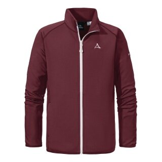 Schöffel Fleece Jacket Nebelhorn Ski (stand-up collar, warm) burgundy children