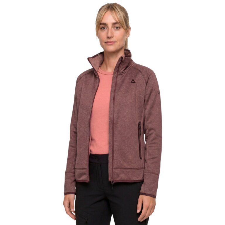 Schöffel Fleece Jacket Refoca (warm, 2-way stretch) rose brown ladies