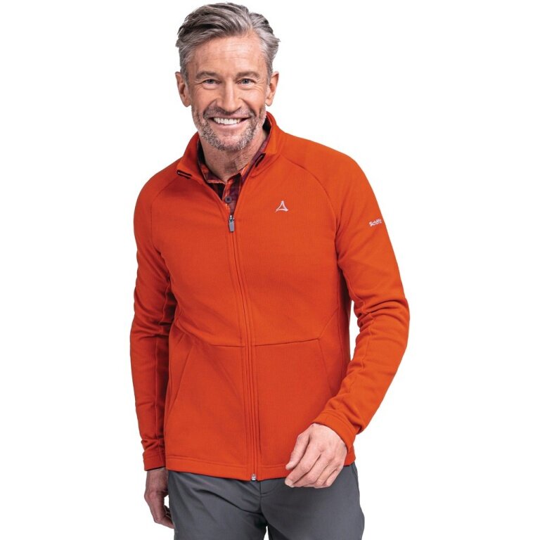Schöffel Fleece Jacket Toreck (stand-up collar, breathable, elastic) orange Men