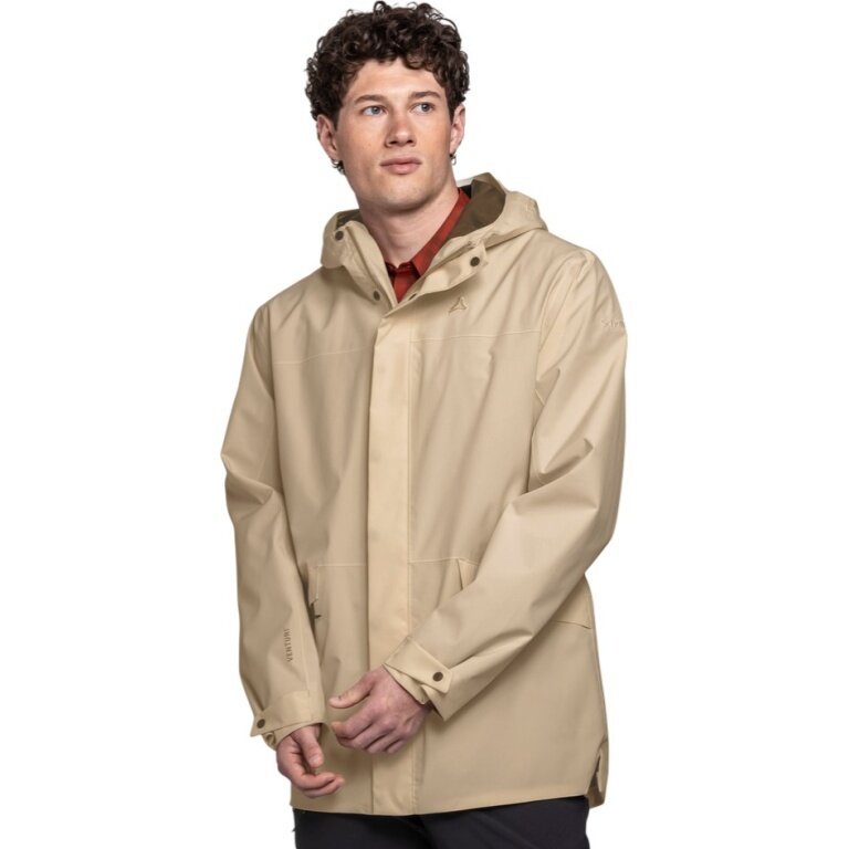 Schöffel Rain Jacket CIRC Style Smue (waterproof, 2-way stretch) beige men's