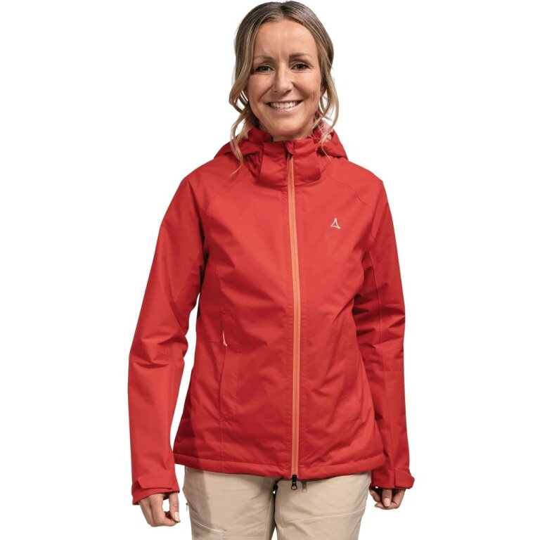 Schöffel Easy XT Rain Jacket (lightweight, waterproof, windproof) red ladies