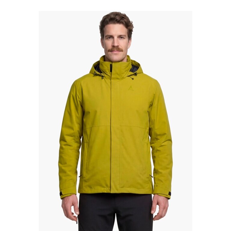 Schöffel Gmund Rain Jacket (waterproof, windproof and breathable) 2026 lime yellow men's