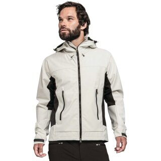 Schöffel Softshell Jacket Mountain Style Blaueis MNS (high breathability, water-repellent) beige/black men's