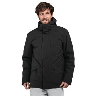 Schöffel Transitional Rain Jacket Urban 3in1 Parka Style Borkol (waterproof, breathable) black men's