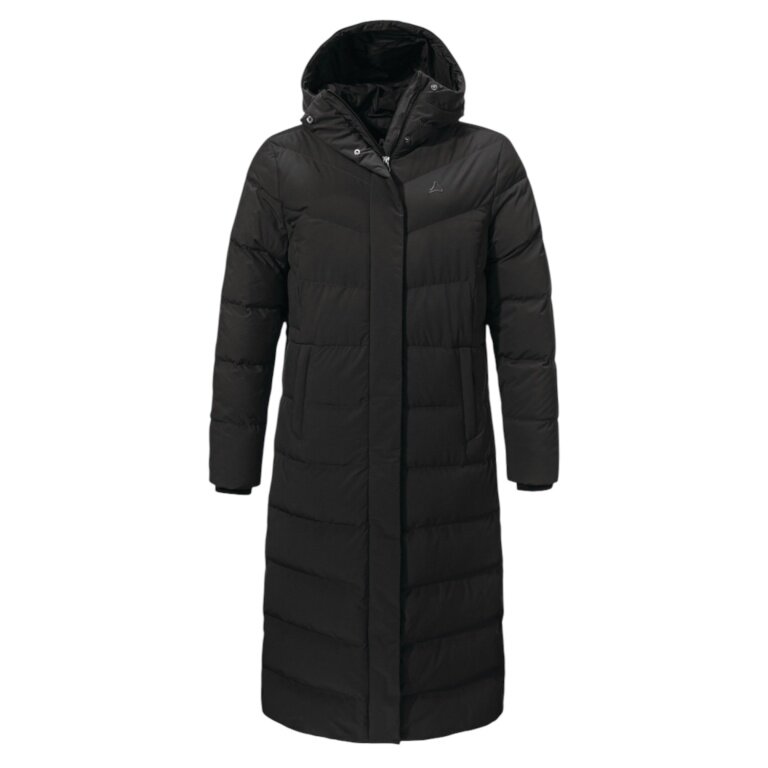 Schöffel Winter Down Coat Urban Down Style Vindave (warm thanks to down filling) black ladies