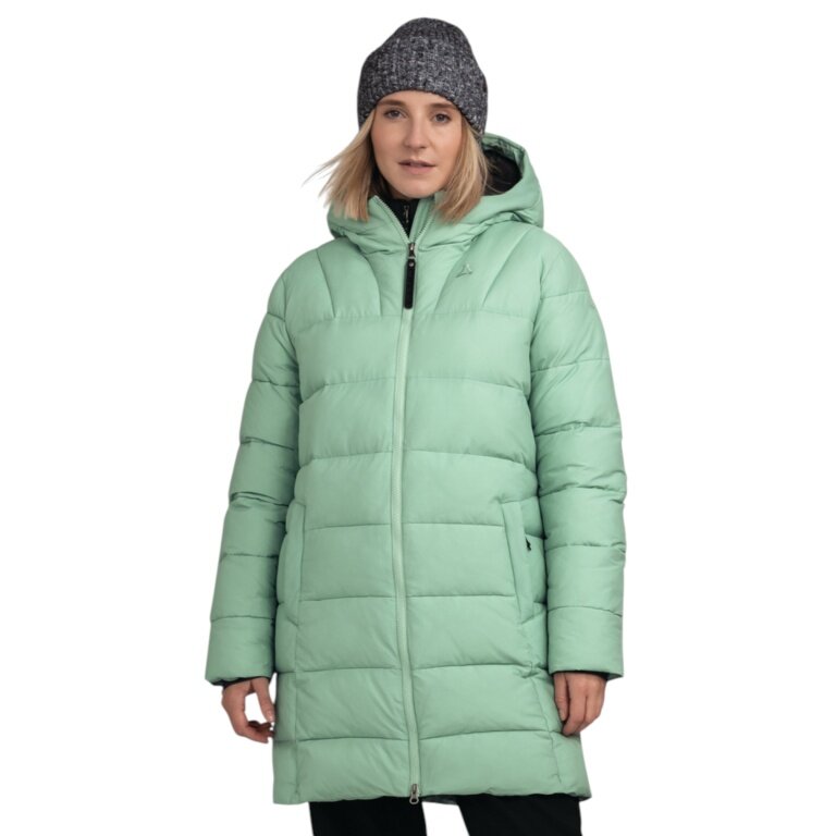 Schöffel Winter Parka Urban Insulated Style Boslix (warming thanks to down filling) light green ladies