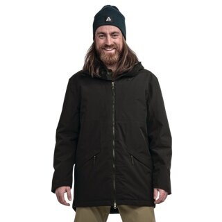 Schöffel Transitional Rain Jacket Urban Insulated Parka Style Malkay (waterproof, breathable) black men's