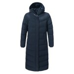 Schöffel Winter Down Coat Urban Down Style Vindave (warming thanks to down filling) navy blue ladies