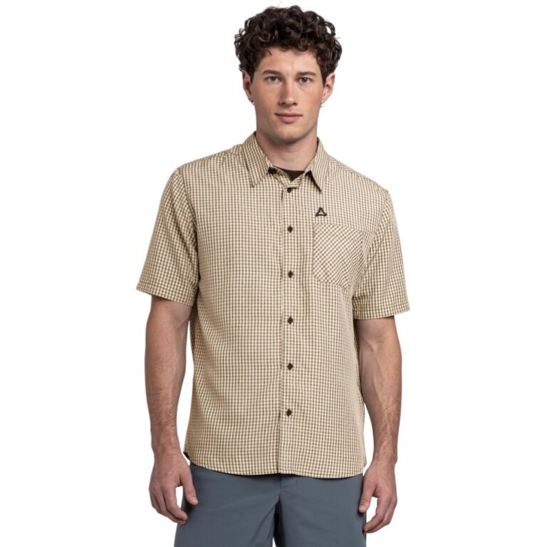 Schöffel Hiking Shirt CIRC Style Dalfoss (UV Protection, Chest Pocket) Short Sleeve Black Men's