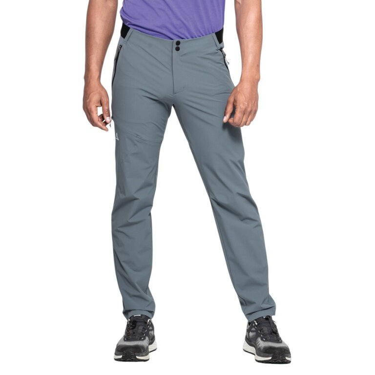 Schöffel Hiking Trousers Blaustein MNS (4-Way Stretch, Elastic Waistband) Long Grey Men's