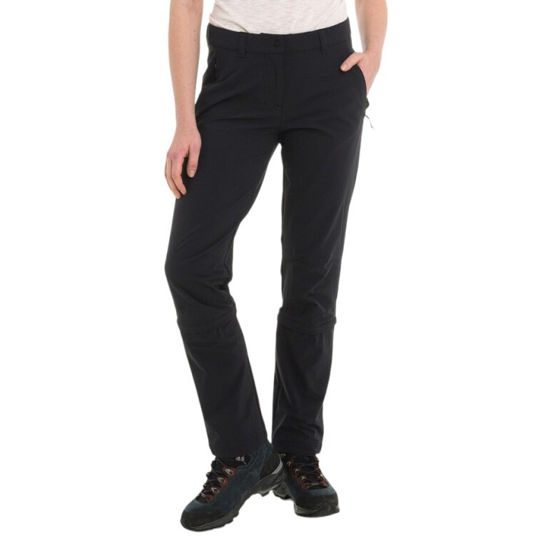 Schöffel Hiking Trousers Pant Engadin1 Zip Off (4-Way Stretch, durable) long black ladies