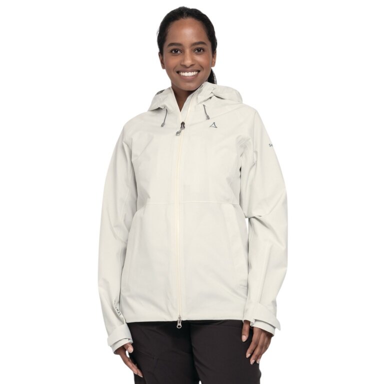 Schöffel Hiking Jacket Mauku WMS (waterproof, with hood) white ladies