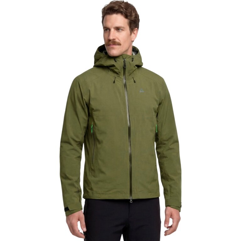 Schöffel Cascata Hiking Jacket (3-layer, waterproof, breathable) dark green men's