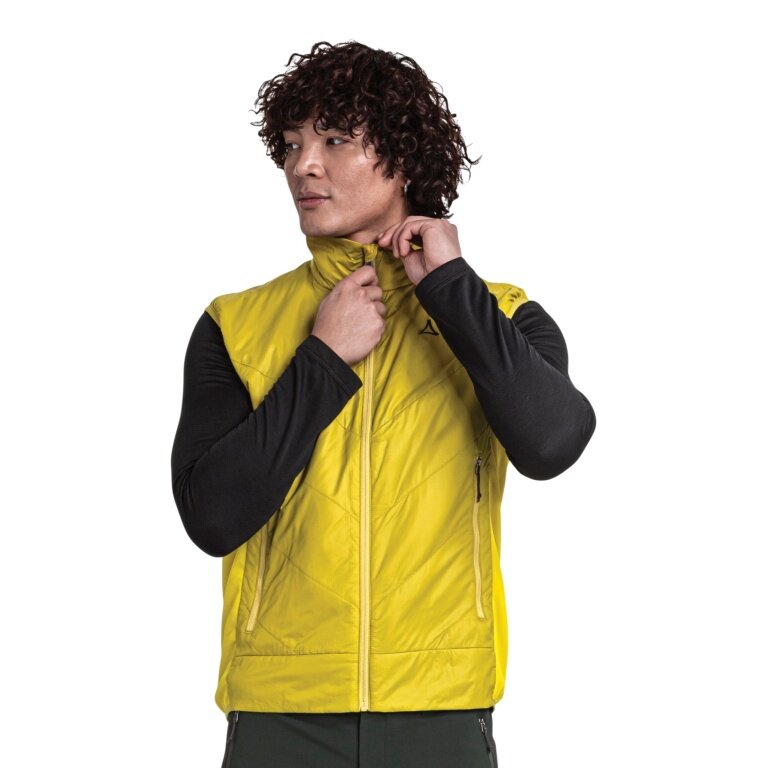 Schöffel Hiking Vest Hybrid Vt Style Cascata (windproof, water-repellent) yellow men's