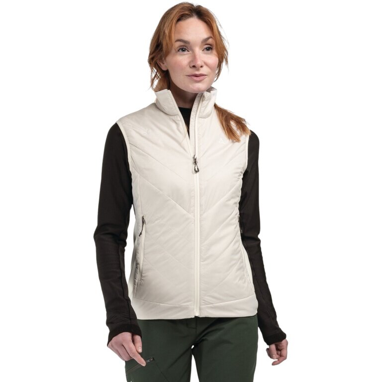 Schöffel Hybrid Gilet Hiking Hybrid VT Style Cascata WMS (windproof, breathable) cream white ladies