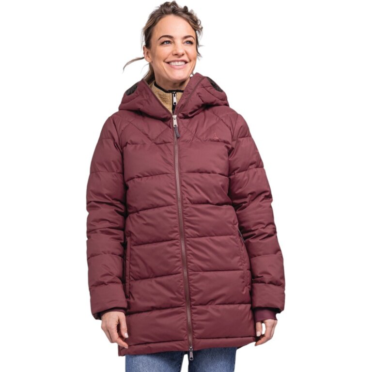Schöffel Winter Parka Boston (waterproof and windproof) burgundy Ladies