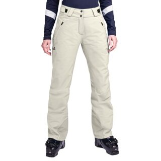 Schöffel Winter Ski Trousers Weissach Pant (4-Way Stretch, waterproof, high wearing comfort) cream white Ladies