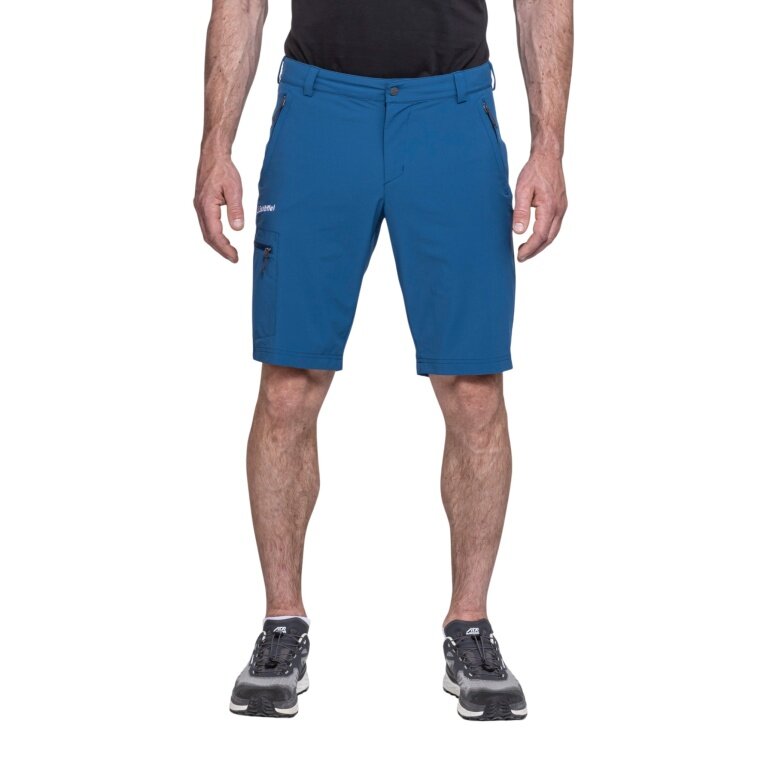 Schöffel Folkstone Hiking Trousers (Trekking, 4-Way Stretch) Short Royal Blue Men's