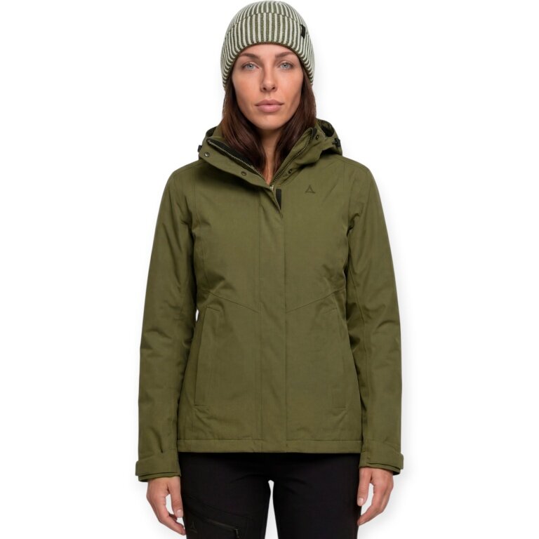 Schöffel Hiking Jacket 3-in-1 Style Okere Jacket (2-Layer VENTURI, waterproof) dark green ladies
