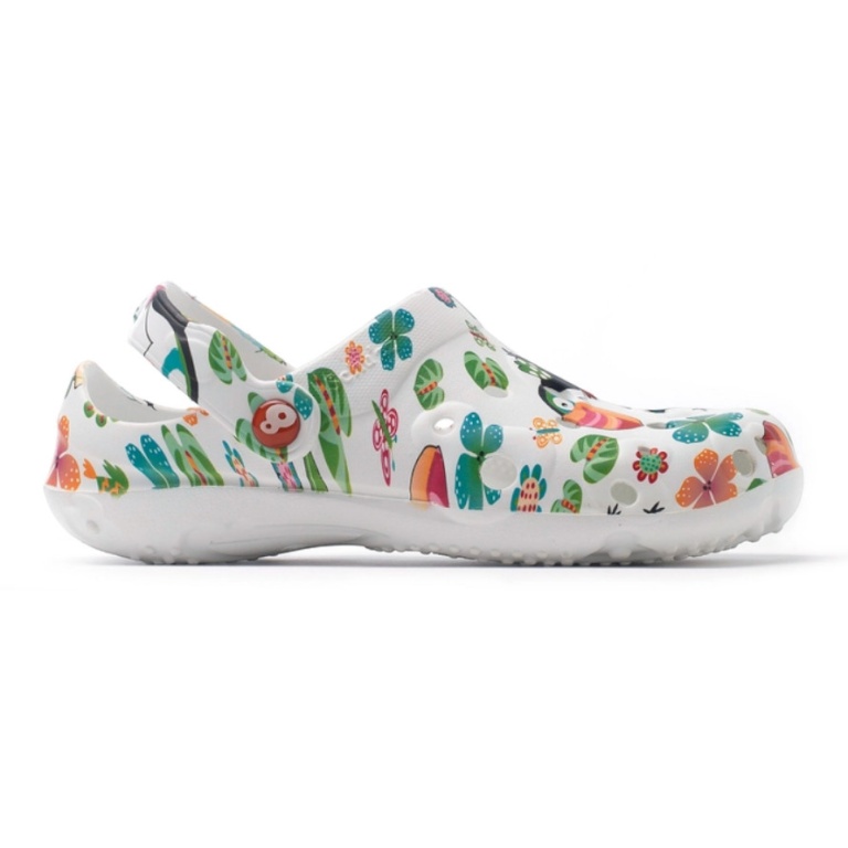Schu'zz Sandal Globule Clog Toucan white/multi-coloured Ladies