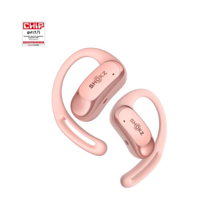 Shokz OpenFit Air Headphones (Open-Ear Design, 6 Hours Playback Time) pink