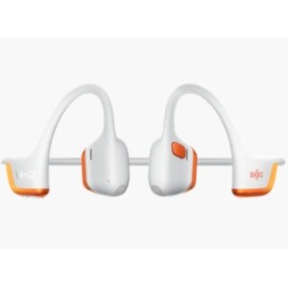 Shokz OpenRun Pro 2 Headphones (Open-Ear Design, Secure Fit, 12 Hours Playback Time) White/Orange