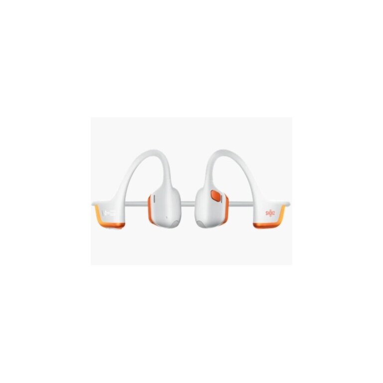 Shokz OpenRun Pro 2 Headphones (Open-Ear Design, Secure Fit, 12 Hours Playback Time) White/Orange