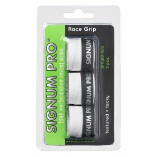 Signum Pro Overgrip Race 0.6mm white 3-pack