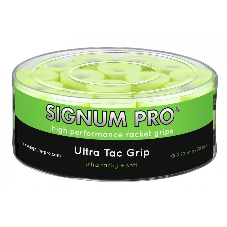 Signum Pro Overgrip UltraTac 0.70mm yellow 30-pack Box