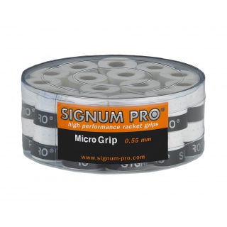 Signum Pro Overgrip Micro 0.55mm white 30 pack