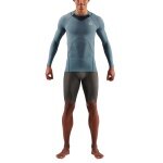 Skins Functional Underwear Long Sleeve Shirt 3-Series (tight-fitting) blue-gray Men