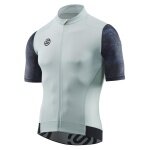 Skins Cycling Shirt Cycle Elite Jersey (Front Zip, Quick-Drying) Moss Green/Grey Men