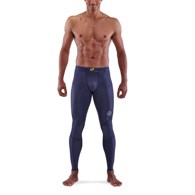Skins Functional Pants 3-Series Tight Long (tight-fitting) navy blue Men