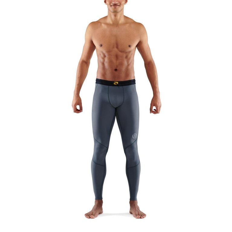 Skins Functional Pants 3-Series Tight Long (tight-fitting) charcoal grey Men