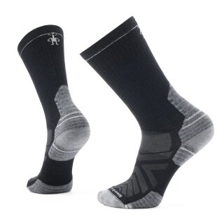 Smartwool Hiking Sock Crew Hike Targeted Cushion (Merino Wool, breathable) black/grey - 1 pair