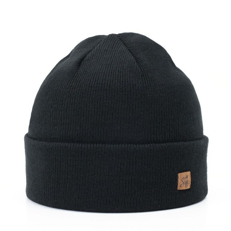 Smith&Miller Beanie Hat Basic Cuff - black - 1 piece